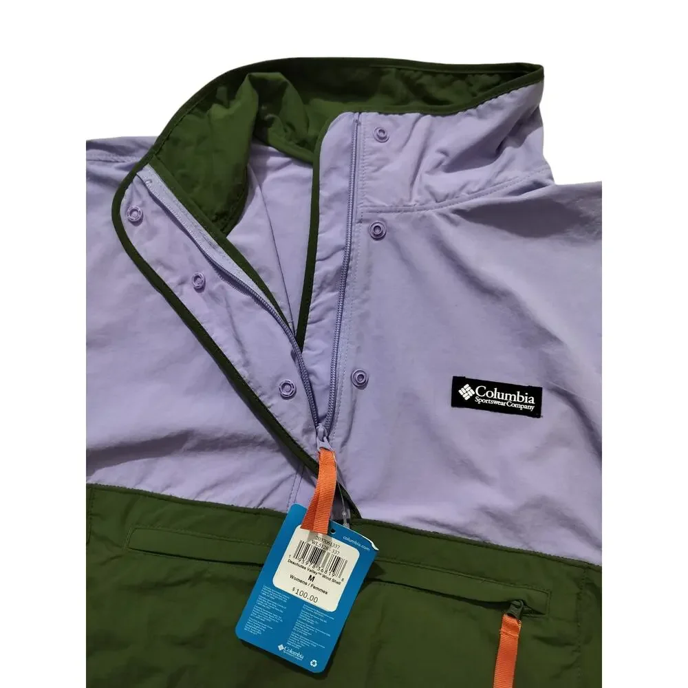 New Columbia Women's Deschutes Valley Green Purple Active Packable Jacket Size M - Picture 5 of 16